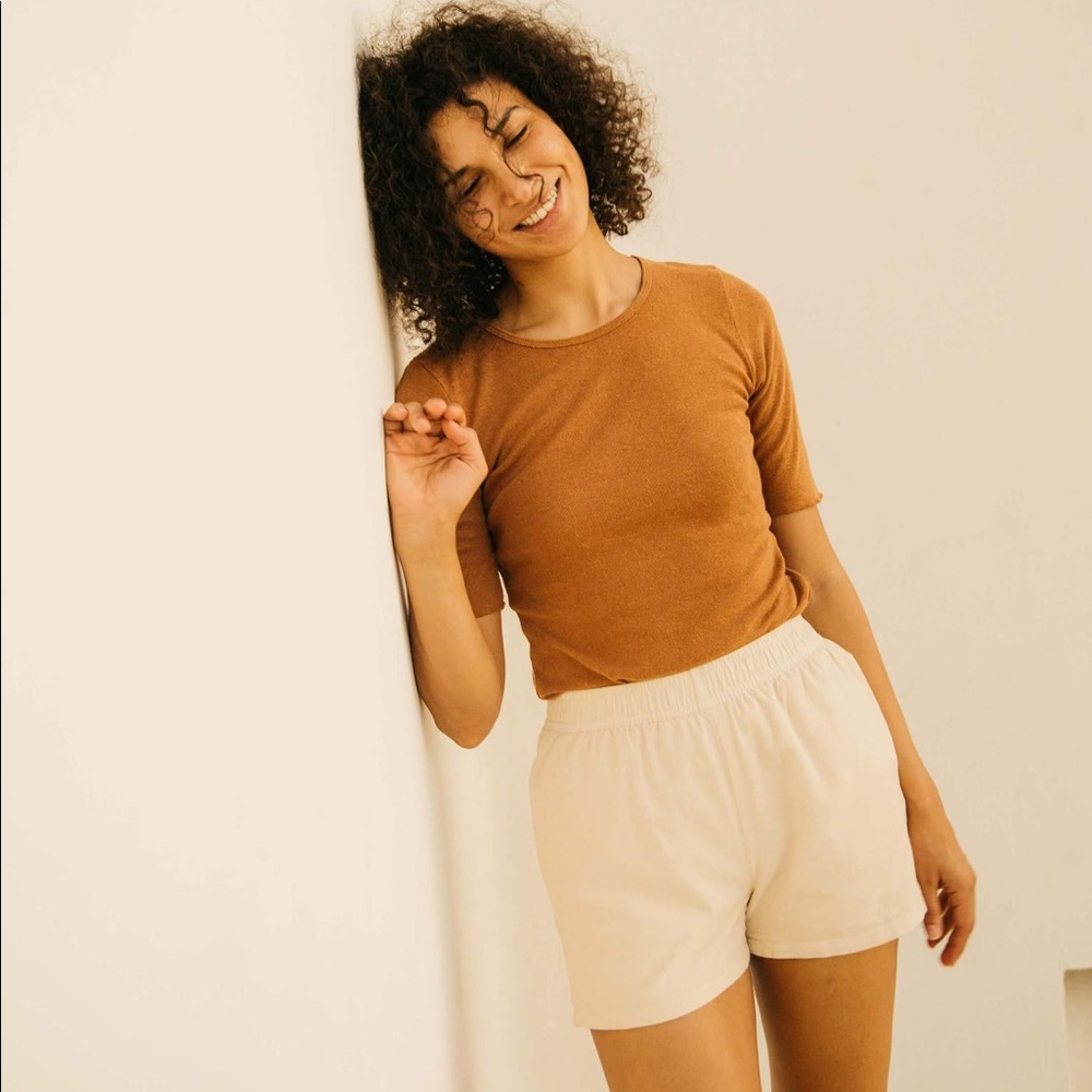 Mollusk Hemp Rib Tee Cinnamon Medium